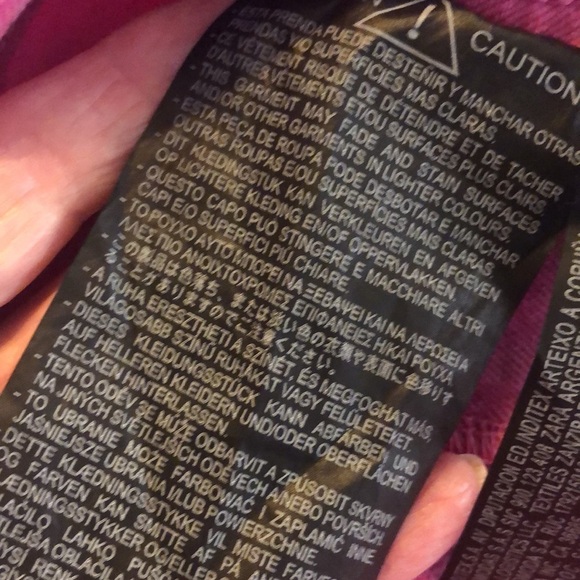 ZARA Pink Denim High Rise Wide Leg Jeans Size 6 - Picture 9 of 11